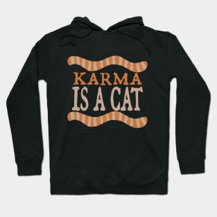 Karma is a Cat (orange cat) Hoodie